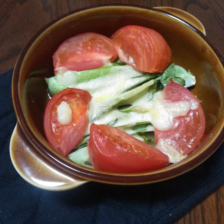 トマトとチンゲン菜のチーズ焼き レシピ 作り方 By Jun 楽天レシピ